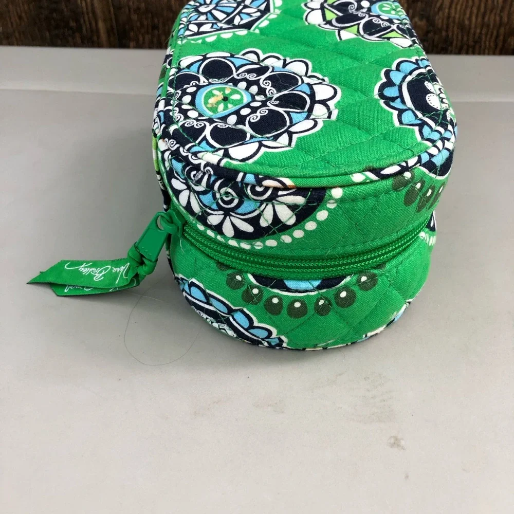 Vera Bradley Hard Oval Zip Around Travel Jewelry Box